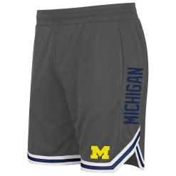 Men's Colosseum Charcoal Michigan Wolverines Continuity Shorts