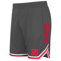 Men's Colosseum Charcoal Nebraska Cornhuskers Continuity Shorts