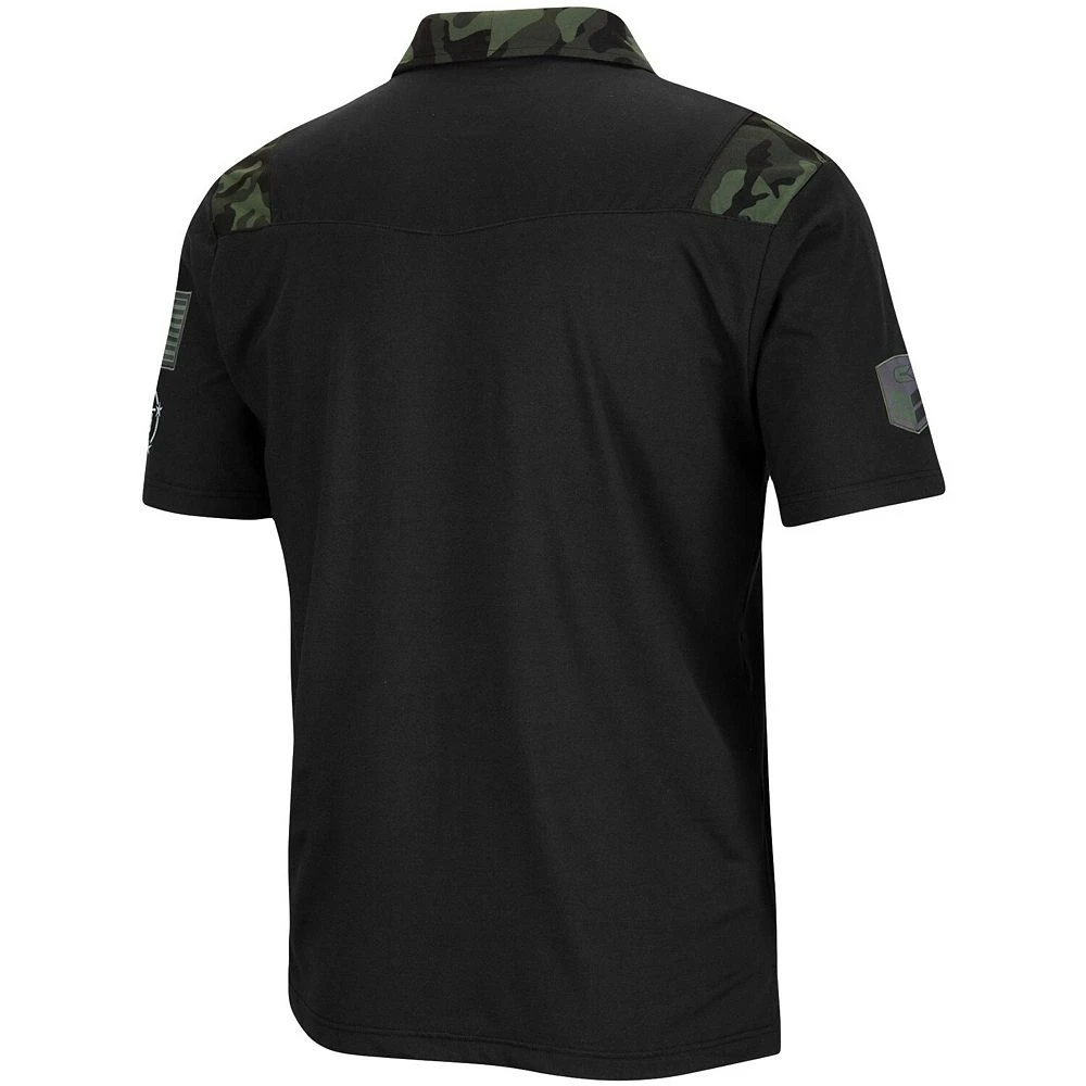 Men's Colosseum Black Clemson Tigers OHT Military Appreciation Sierra Polo - Image 4