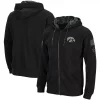 Men's Colosseum Black Iowa Hawkeyes OHT Military Appreciation Waffle Full-Zip Hoodie