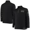 Men's Colosseum Black Penn State Nittany Lions OHT Military Appreciation Big & Tall Quarter-Zip Jacket