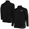 Men's Colosseum Black Arkansas Razorbacks OHT Military Appreciation Big & Tall Quarter-Zip Jacket