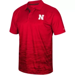 Men's Colosseum Scarlet Nebraska Huskers Marshall Polo