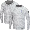 Men's Colosseum Arctic Camo Navy Midshipmen OHT Military Appreciation Long Sleeve Hoodie Top