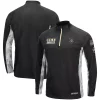 Men's Colosseum Black UCF Knights OHT Military Appreciation Snow Cruise Raglan 1/4-Zip Jacket