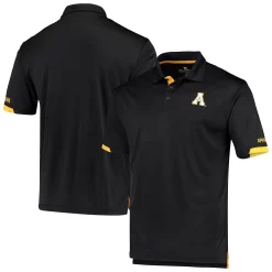 Men's Colosseum Black Appalachian State Mountaineers Santry Polo