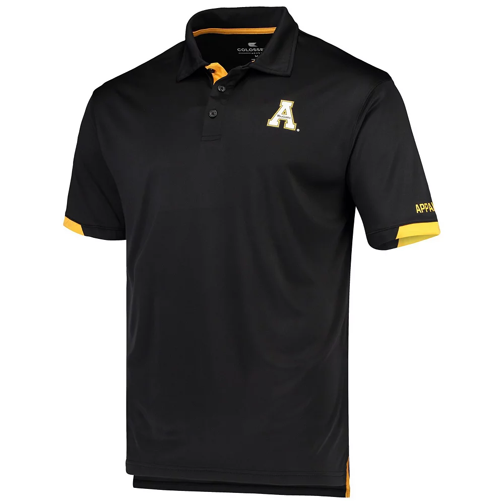 Men's Colosseum Black Appalachian State Mountaineers Santry Polo - Image 3