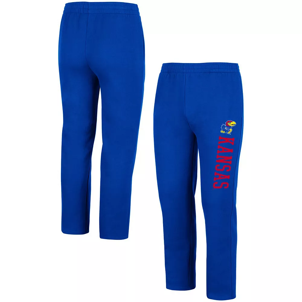 Men's Colosseum Royal Kansas Jayhawks Fleece Pants