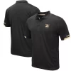 Men's Colosseum Black Army Black Knights Logo Santry Polo