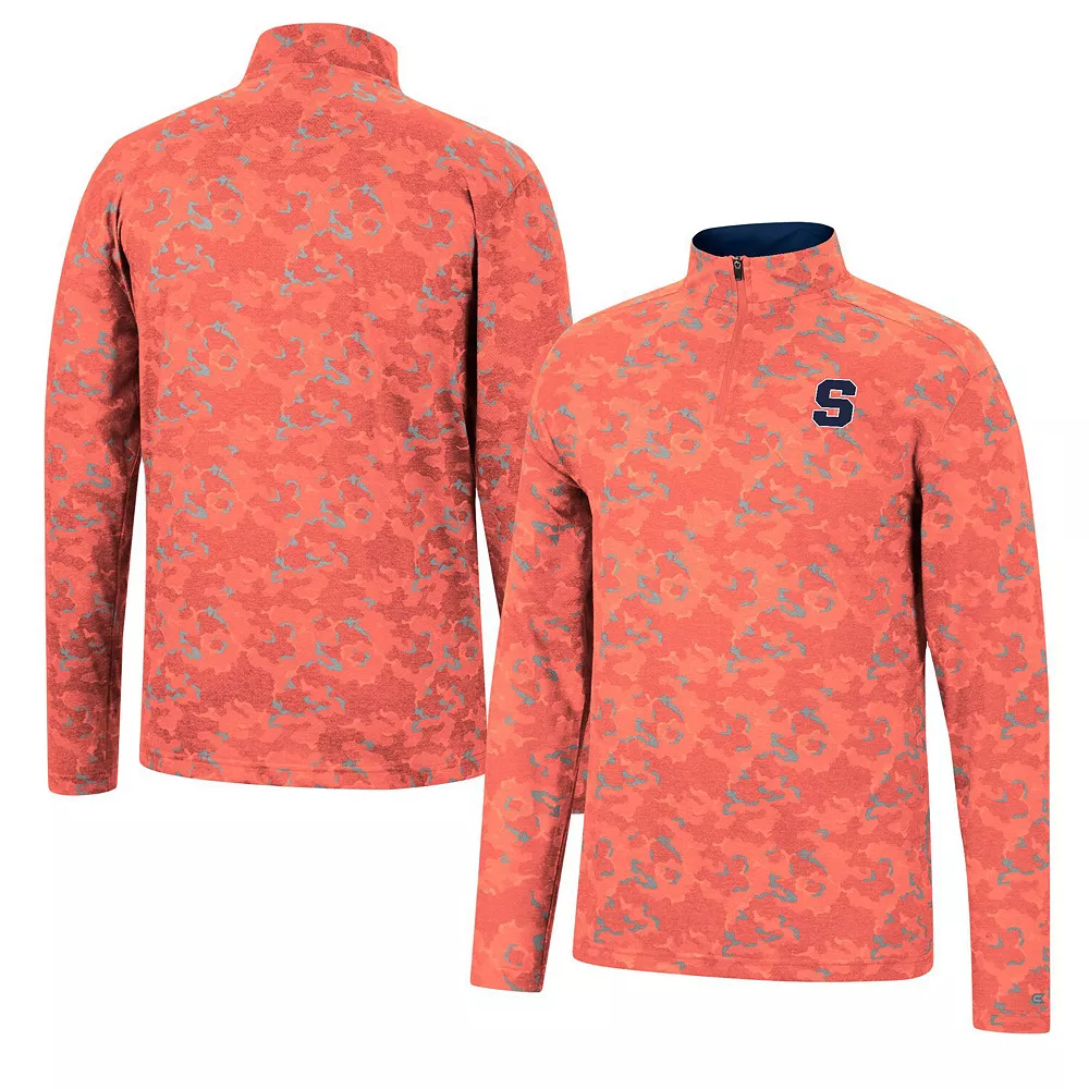 Men's Colosseum Orange Syracuse Orange Tivo Quarter-Zip Jacket