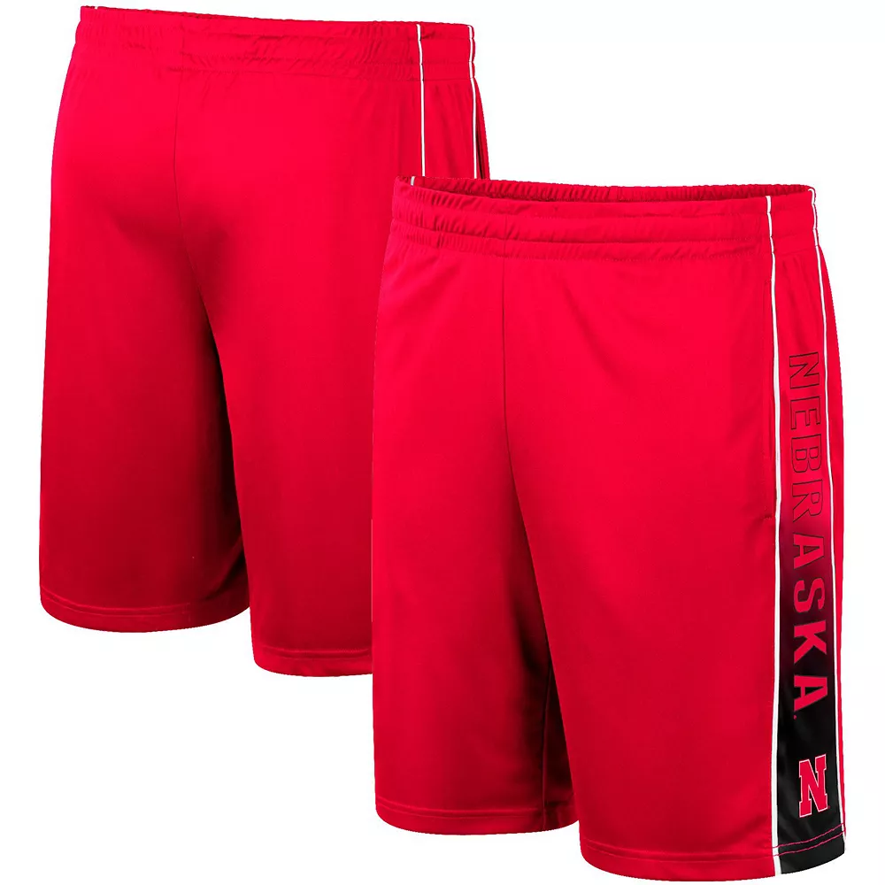 Men's Colosseum Scarlet Nebraska Huskers Lazarus Shorts - Image 2