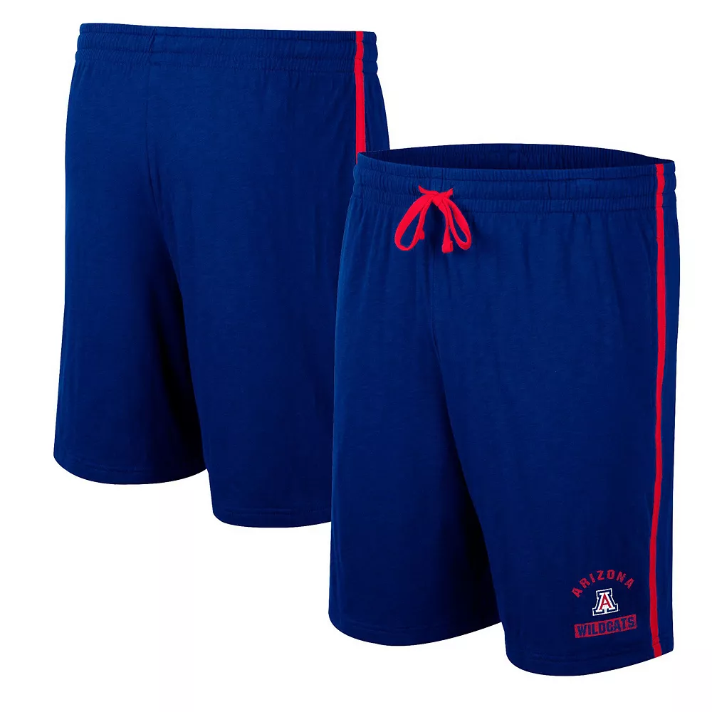 Men's Colosseum Navy Arizona Wildcats Thunder Slub Shorts - Image 2