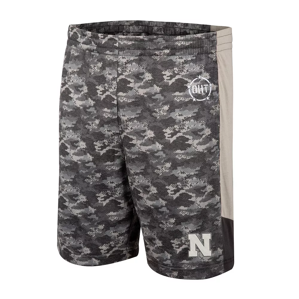 Men's Colosseum Camo Nebraska Huskers OHT Military Appreciation Terminal Shorts - Image 3