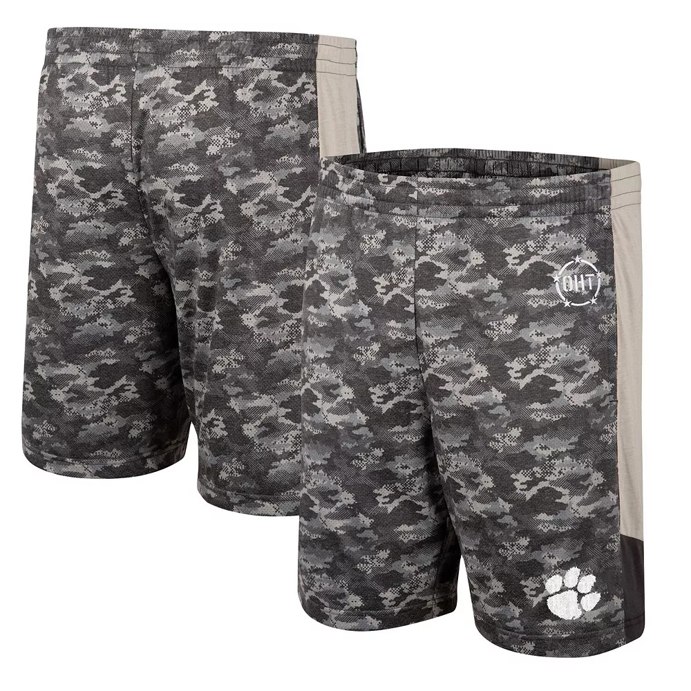 Men's Colosseum Camo Clemson Tigers OHT Military Appreciation Terminal Shorts - Image 2