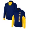 Men's Colosseum Navy West Virginia Mountaineers Bart Quarter-Zip Windshirt