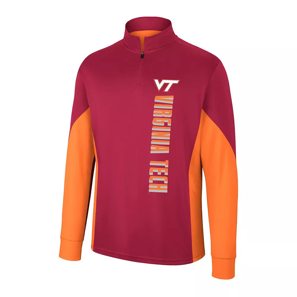 Men's Colosseum Maroon Virginia Tech Hokies Bart Quarter-Zip Windshirt - Image 3