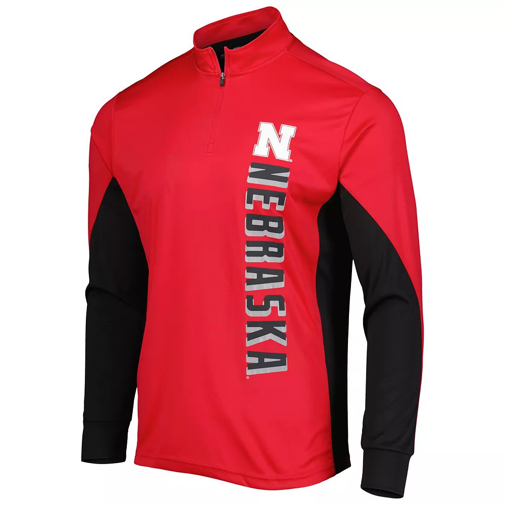 Men's Colosseum Scarlet Nebraska Huskers Bart Quarter-Zip Windshirt - Image 3