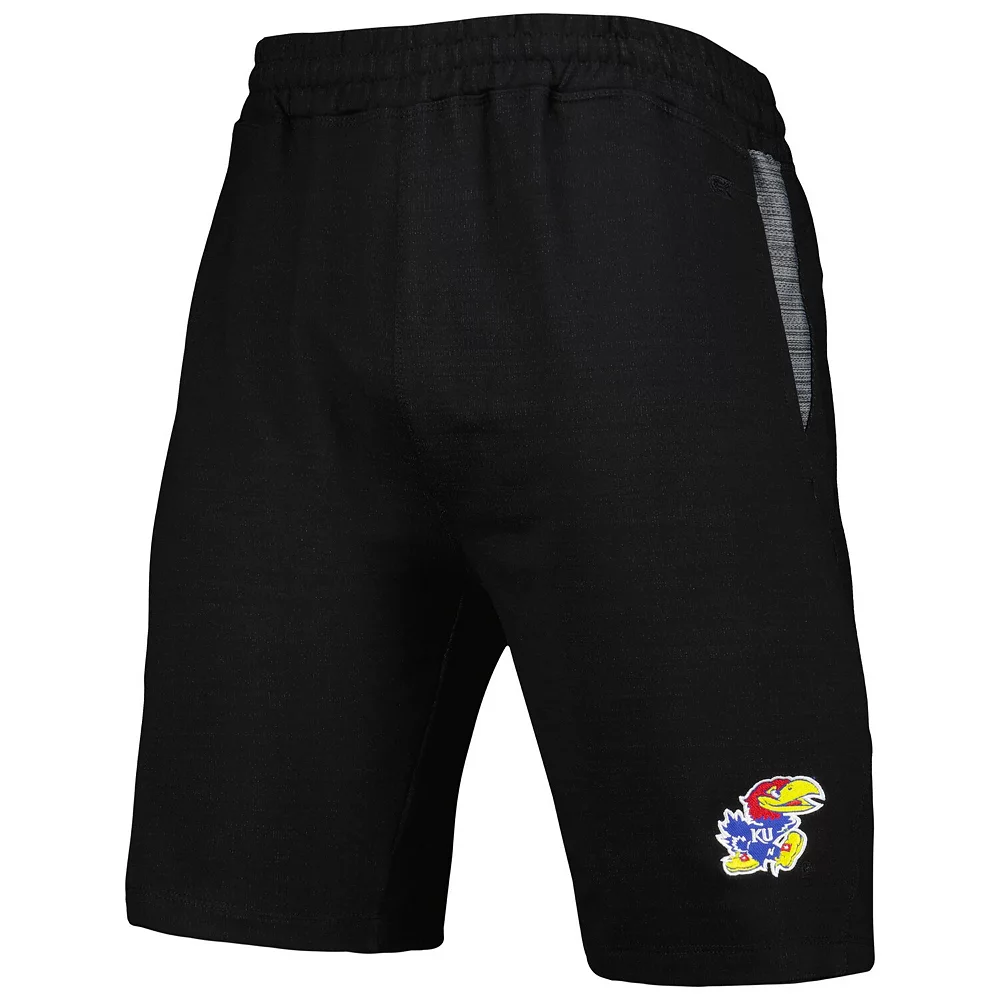Men's Colosseum Navy Kansas Jayhawks Wild Party Shorts - Image 3