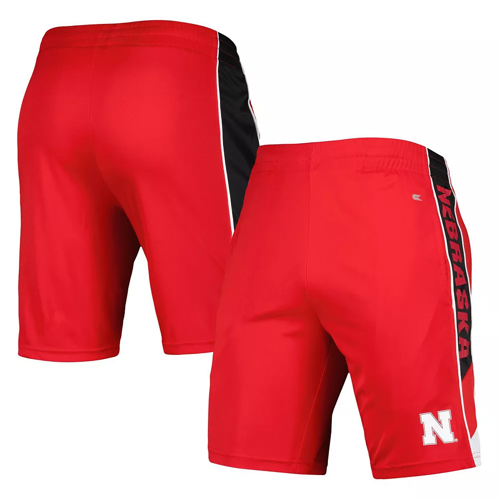 Men's Colosseum Scarlet Nebraska Huskers Pool Time Shorts - Image 2
