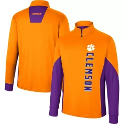 Men's Colosseum Orange Clemson Tigers Bart Quarter-Zip Windshirt