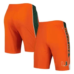 Men's Colosseum Orange Miami Hurricanes Pool Time Shorts