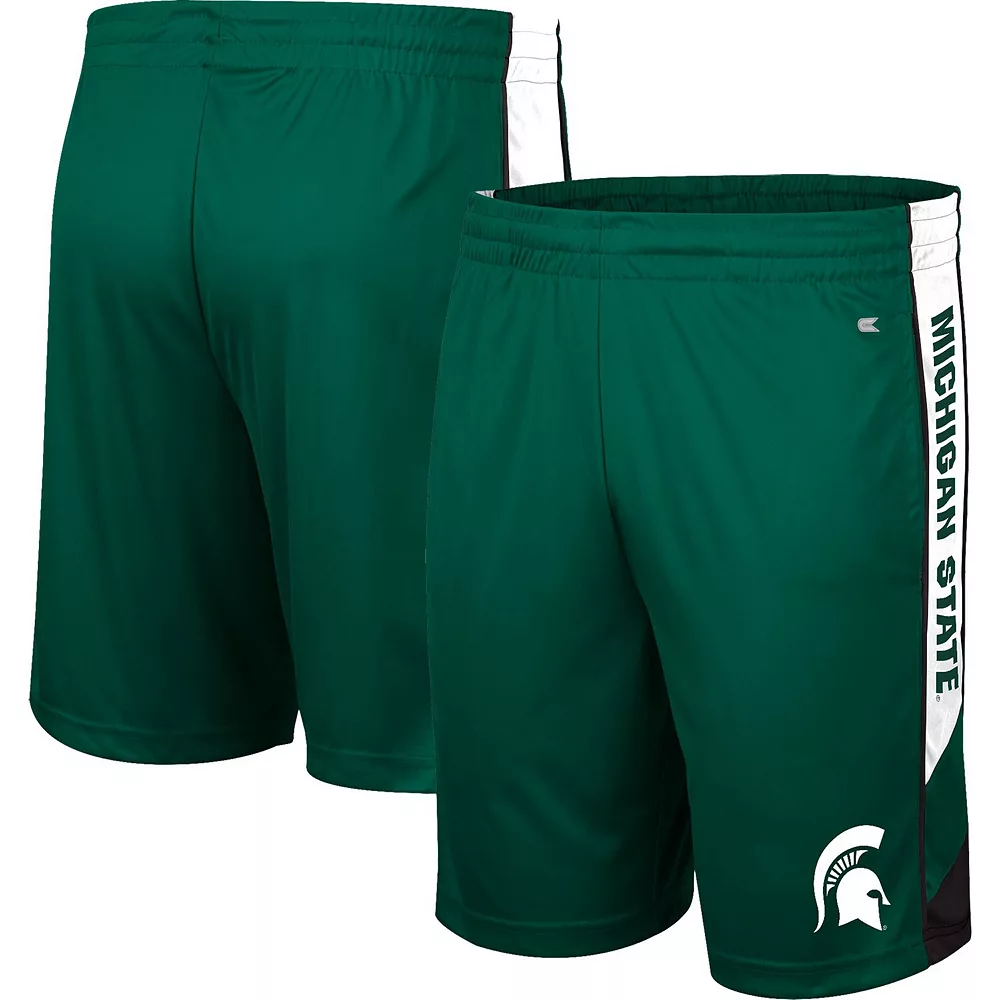 Men's Colosseum Green Michigan State Spartans Pool Time Shorts - Image 2