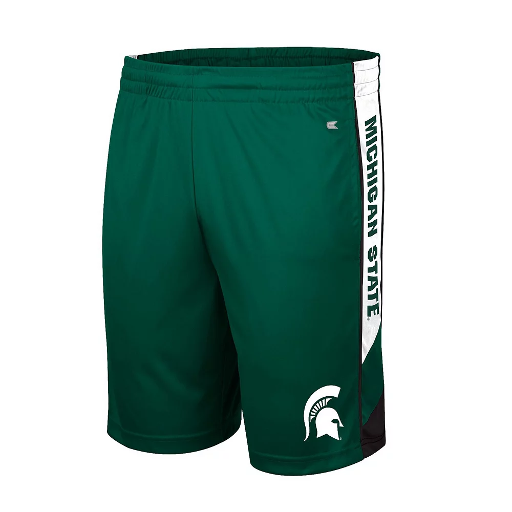 Men's Colosseum Green Michigan State Spartans Pool Time Shorts - Image 3