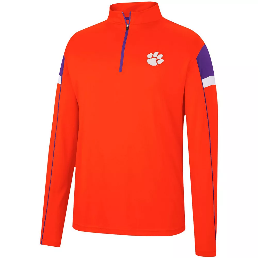 Men's Colosseum Orange Clemson Tigers Golf Match Quarter-Zip Windshirt - Image 3