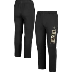 Men's Colosseum Black Vanderbilt Commodores Wordmark Pants