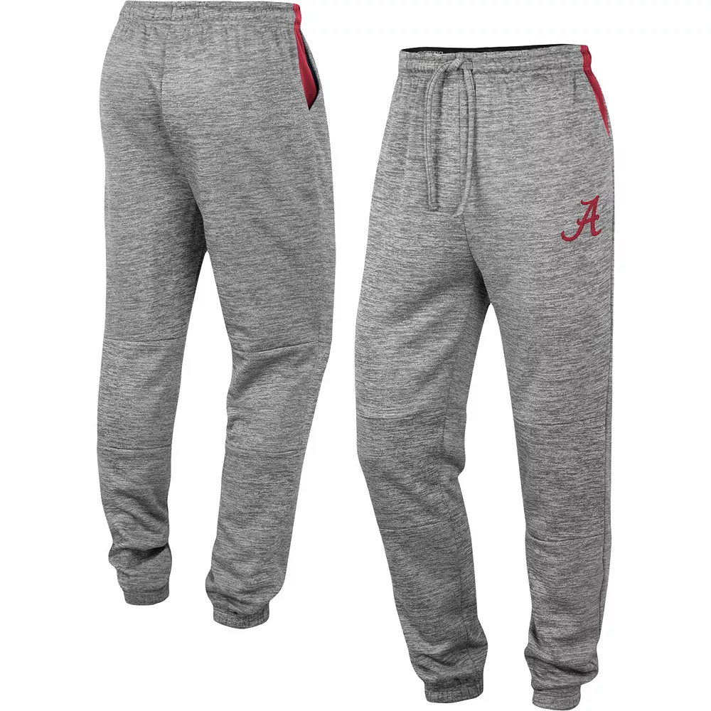 Men's Colosseum Gray Alabama Crimson Tide Worlds to Conquer Sweatpants - Image 2