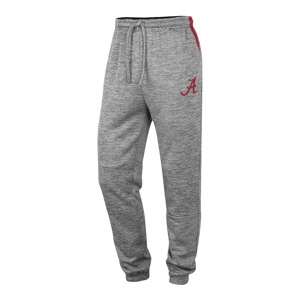 Men's Colosseum Gray Alabama Crimson Tide Worlds to Conquer Sweatpants - Image 3
