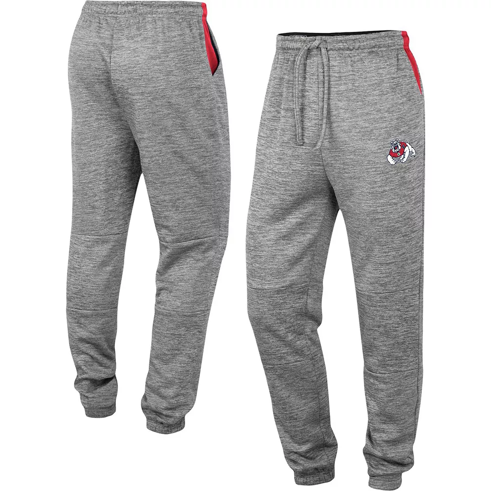 Men's Colosseum Gray Fresno State Bulldogs Worlds to Conquer Sweatpants - Image 2