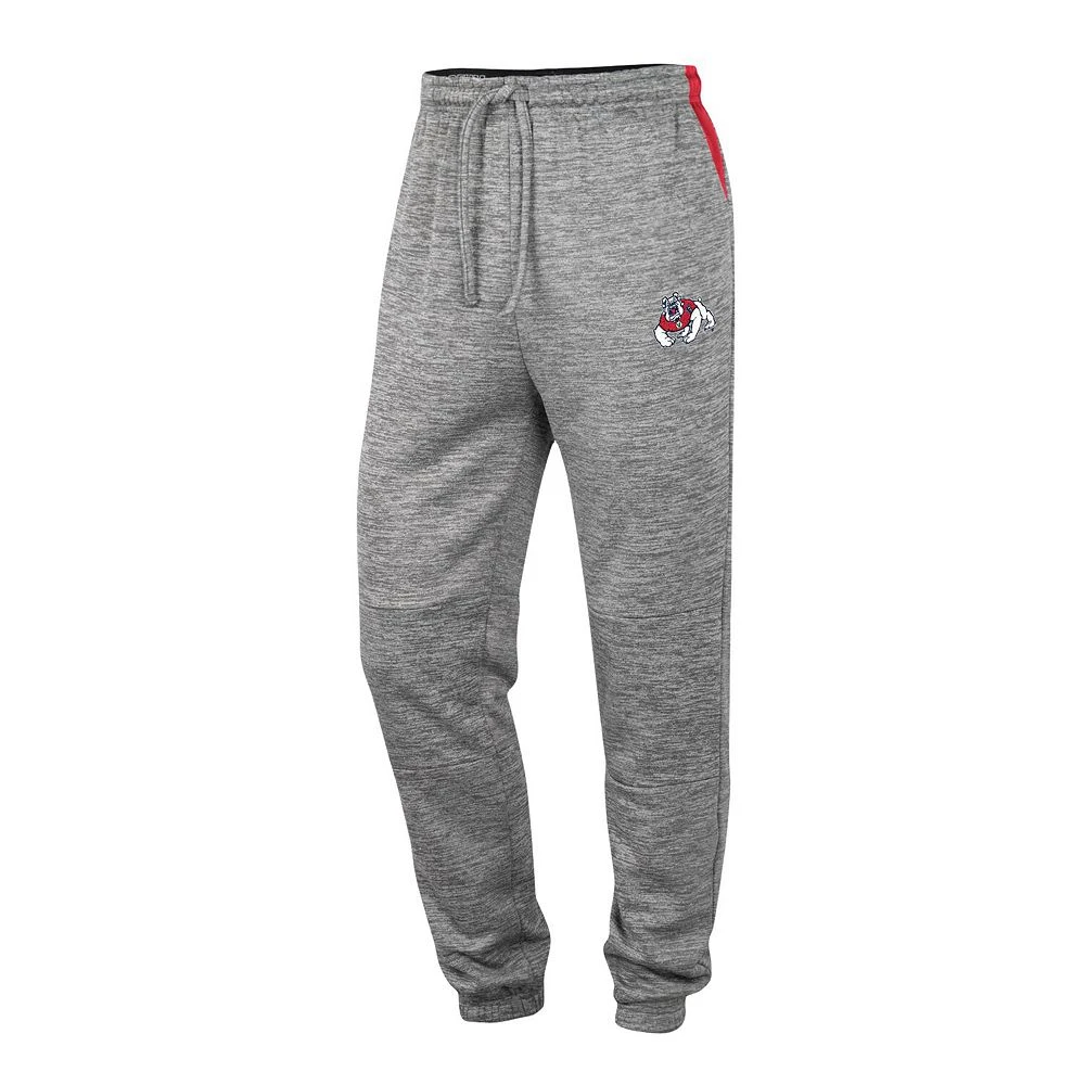 Men's Colosseum Gray Fresno State Bulldogs Worlds to Conquer Sweatpants - Image 3