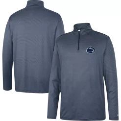 Men's Colosseum Navy Penn State Nittany Lions Logo Quarter-Zip Windshirt